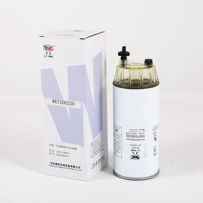 Spin On Installation Position Fuel Water Separating Filter For Engine Systems KW7500220