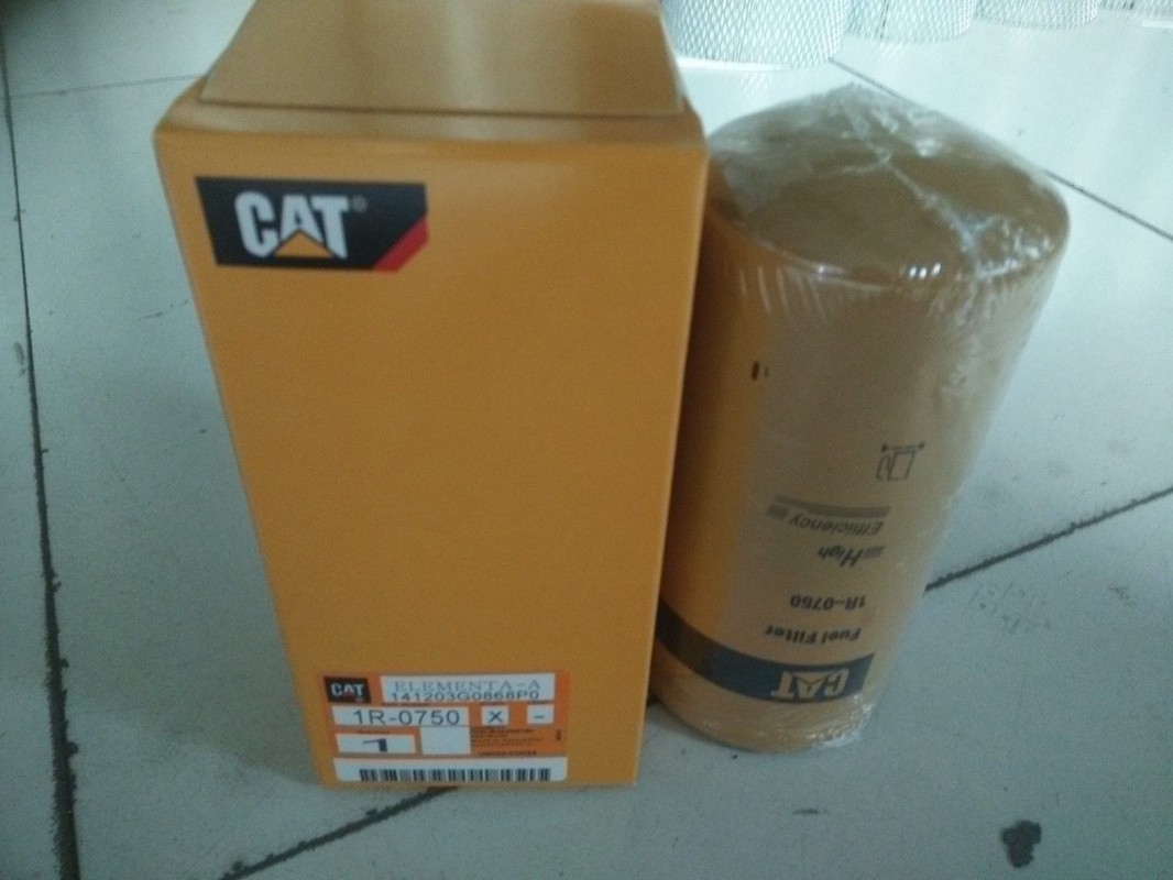 1R-0750 CAT Oil Filter For 336D 345D 349D Excavator Glass Fiber Material